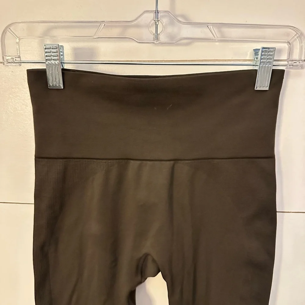 SET ACTIVE S Brown sculpt flex power compression activewear yoga walking legging - Picture 4 of 12